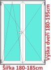 Dvoukřídlé balkonové dveře OS+O SOFT 180-185x180-195cm